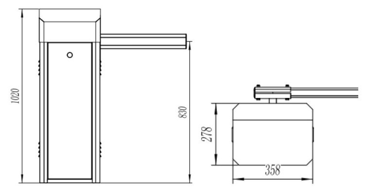 barrier zkteco cmp 100a 4