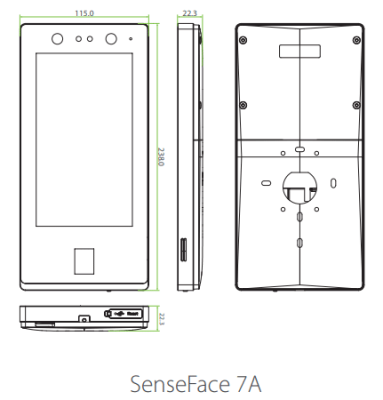 may kiem soat ra vao dung khuon mat van tay zkteco senseface 7a 4