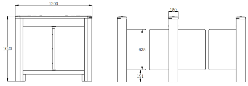 cong swing barie zkteco saturn s1204