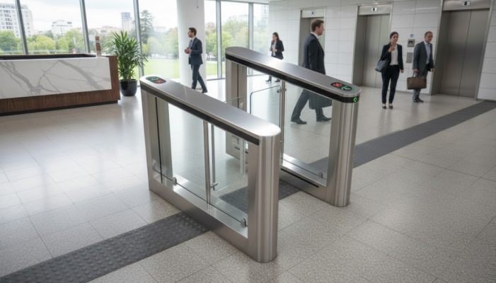 Cổng swing barrier IDS-ST607B kiểm soát ra vào tự động