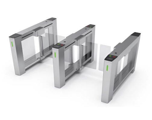 Cổng Swing barrier ZKTeco SBTL520 lắp đặt tại tòa nhà văn phòng