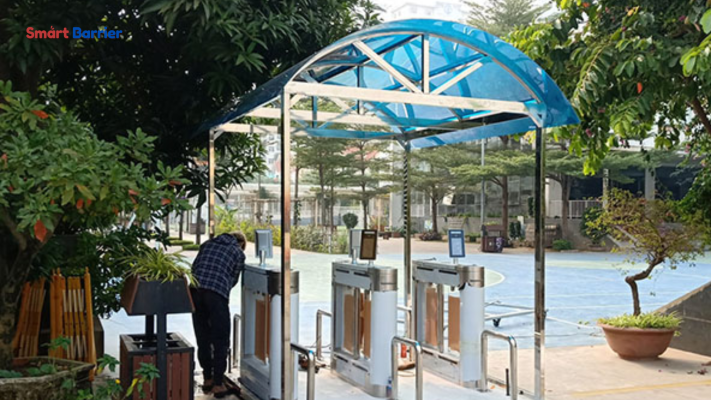 Cổng Soát Vé Bể Bơi Thông Minh 