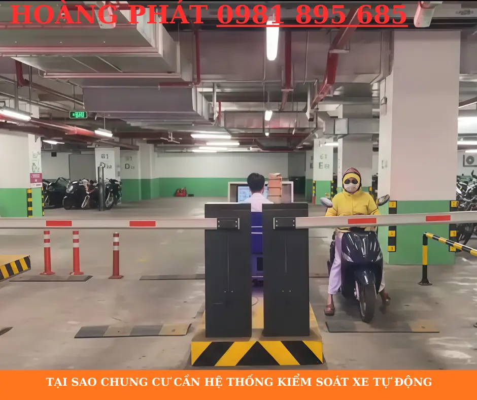 lắp barie cho hầm chung cư