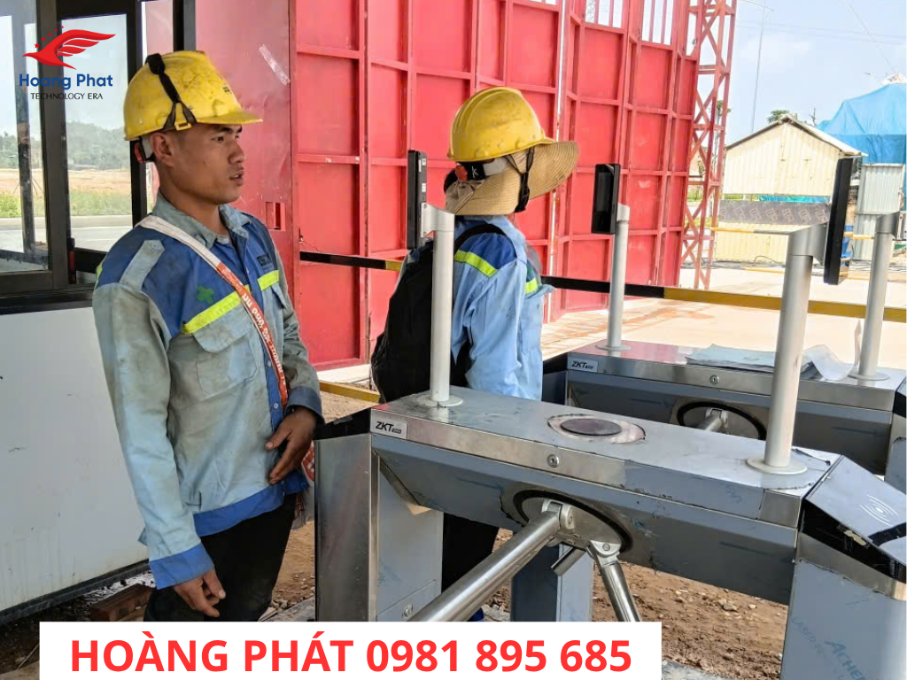Đơn vị lắp cổng kiểm soát cho nhà máy 7 chấm công khuôn mặt công trường